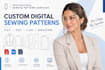 digitize your clothing pattern and create cad sewing patterns