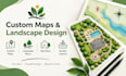 create custom maps and landscape designs