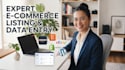 do ecommerce product listing, data entry for etsy amazon ebay wordpress shopify