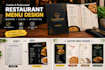 design, edit, or redesign restaurant food menus in canva