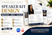 design speaker kit, one sheet media kit and executive bio electronic press kit