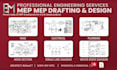 do mep mechanical electrical plumbing drafting design hvac cad drawings