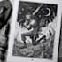 create a true woodcut or linocut illustration