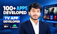 develop flutter android TV app apple TV smart TV iptv apps