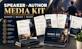 create stunning speaker one sheet, speaker kit, press kit, media kit, epk design