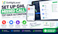 setup gohighlevel missed call text back automation and ghl workflow