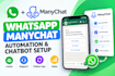 build ai manychat, whatsapp API , telegram bot