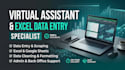 do professional excel data entery and virtual assistant task