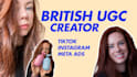create a british female UK ugc video ad for tiktok and meta, real human creator
