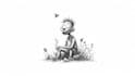 draw ink and pencil illustration for you