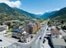 urban city aerial render, optimize building layout, landscape master planning