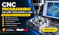 do cnc programming, milling toolpaths and cam using fusion 360 mastercam