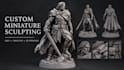 sculpt custom tabletop miniatures and characters for 3d printing
