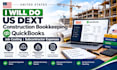 do US dext construction bookkeeping quickbooks job costing subcontractor expense