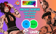 create custom 3d vrchat avatar with rigging, vr model, and vrc avatar