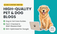 write SEO articles on pets, dogs, and cats