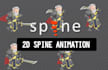 create 2d character animation using spine