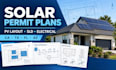 do solar permit plans and  pv layouts for sld solar  panel layout ca tx