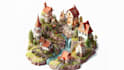 design isometric event map, site map 3d illustrations