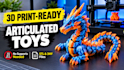 design 3d models  and 3d articulated toys and fidgets for 3d printing