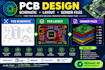 design pcb schematic, pcb layout and gerber files