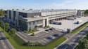 do 3d warehouse design, industrial and commercial building, 3d render