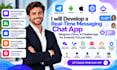 develop real time messaging chat app telegram clone chatbot app android ios web