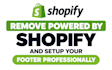 remove powered by shopify and setup footer nicely