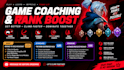 do live game coaching and play ranked duo in cod and free fire