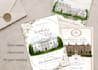 illustrate your wedding venue and create a custom invitation