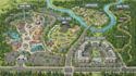 design custom theme park, amusement park, zoo map and wayfinding maps