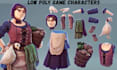 create custom retro ps1 psx n64 low poly 3d model low poly style game characters