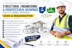 structural engineering, architectural drawing, city permit in ohio, washington