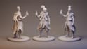 create 3d action figure articulated character figure model stl, obj, cut figure