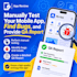 manually test your mobile app, find bugs, and provide QA report