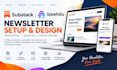 setup and manage your substack and beehiiv newsletter