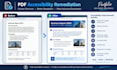 do PDF accessibility remediation for wcag PDF ua and section 508