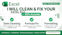 clean and fix your messy excel sheet