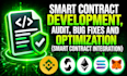 write, deploy, audit smart contract, solidity, rust, erc20 smart contract, audit
