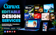 editable canva posters for ads, events and promotions
