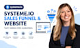 build complete sales funnel and email automation in systeme io