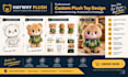 design custom plush toy for manufacturing plush production and plush prototype