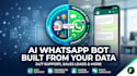do a first level support ai chatbot using whatsapp