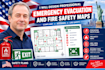 design professional emergency evacuation and fire safety maps