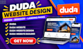 design a professional duda website and redesign duda landing page