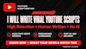 write viral video script for your channel