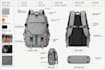 create bag tech pack for backpack, duffel bag and crossbody for bag production
