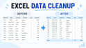 clean and format your excel or CSV data
