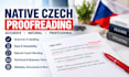 proofread and edit your czech text as a native speaker