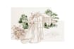 draw a custom watercolor wedding venue illustration
